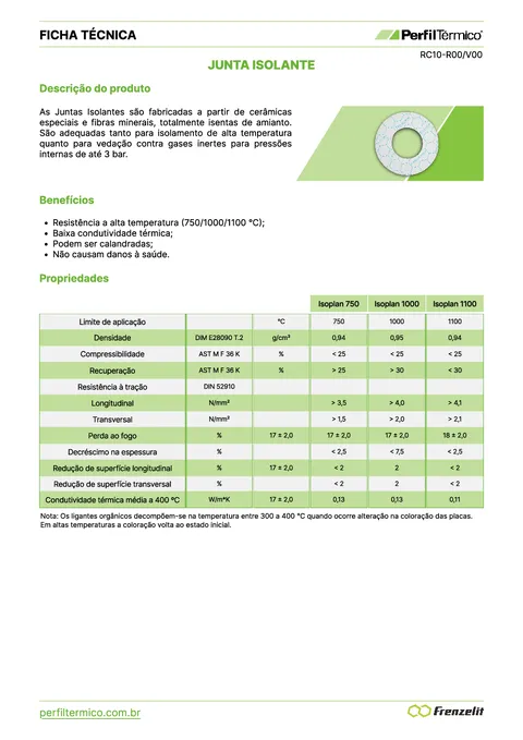 Product sheet - Insulation Gasket