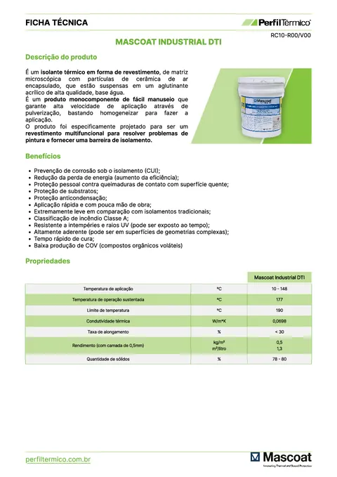 Product sheet - Mascoat Industrial DTI