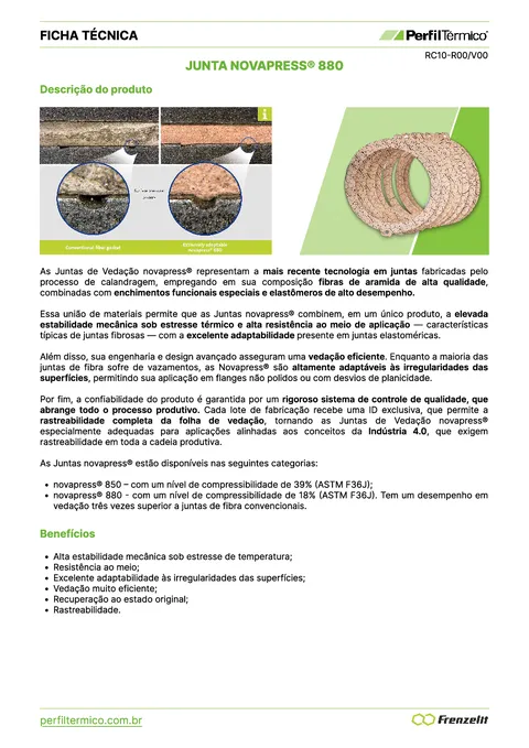 Product sheet - Junta novapress® 880