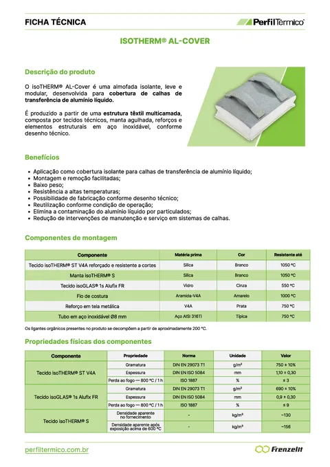 Product sheet - isoTHERM® AL-Cover